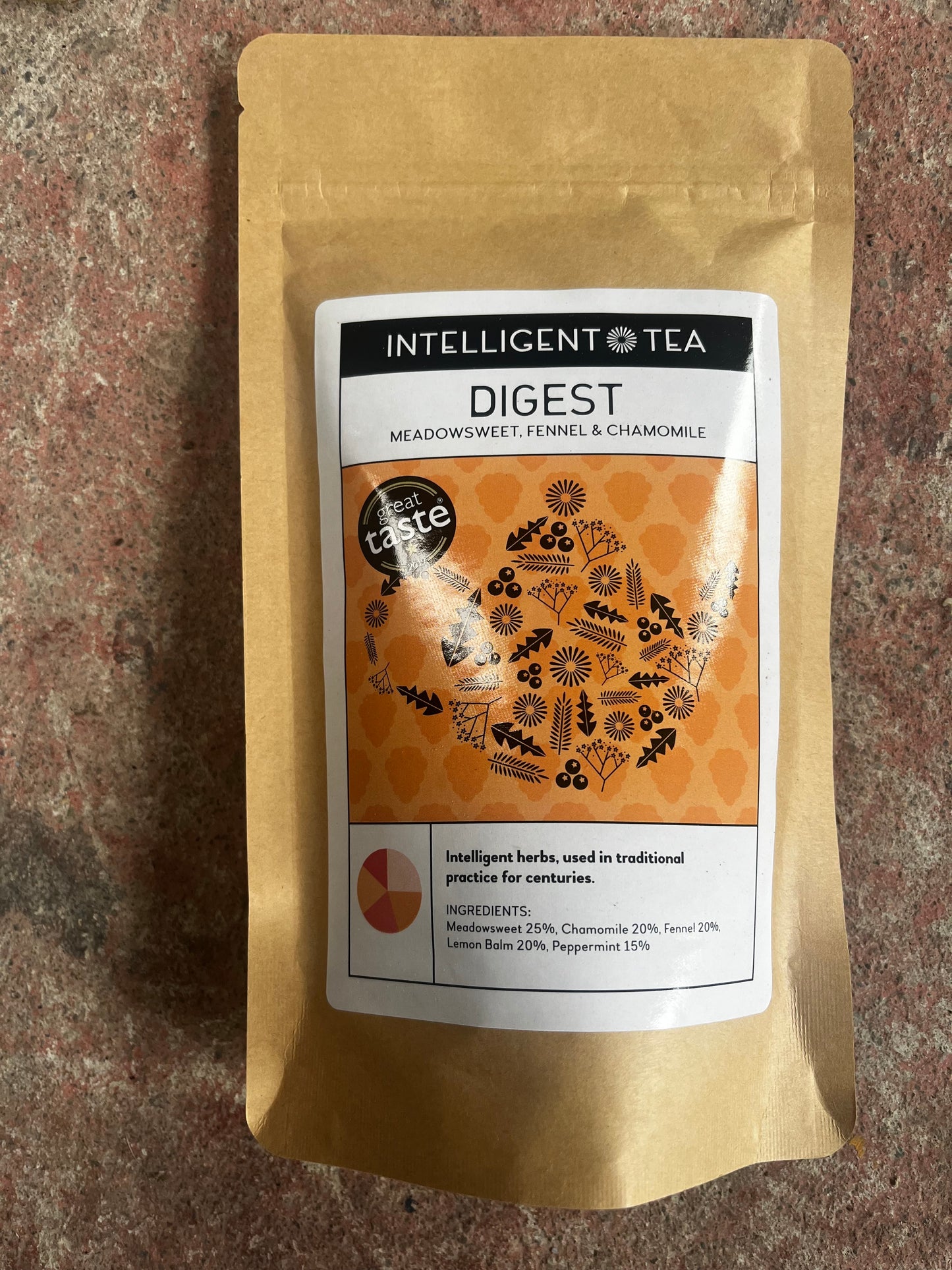 Digest Tea: Master Herbalist Blend for Gut Health (Meadowsweet, Fennel & Chamomile)