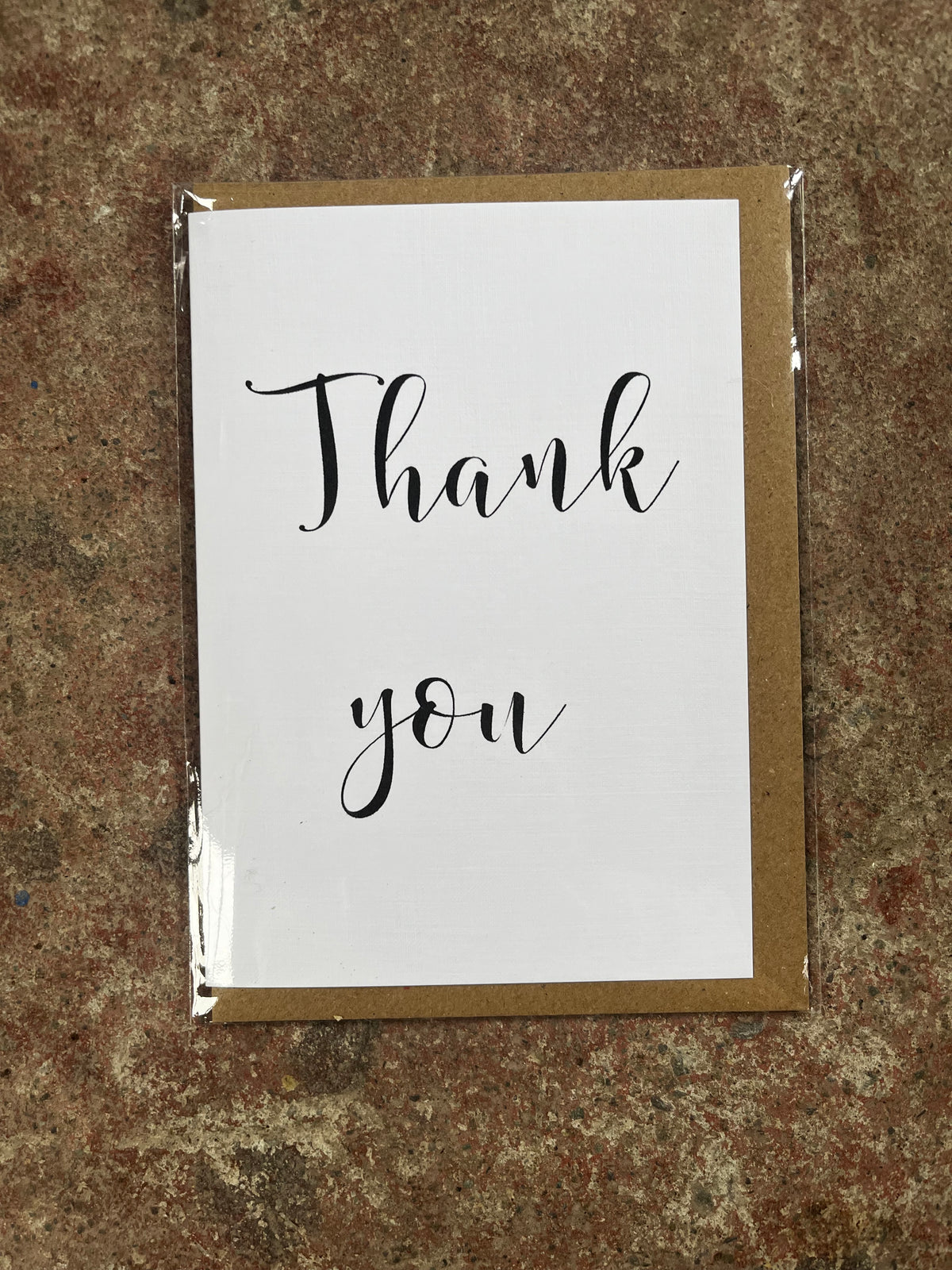 Thank you blank card