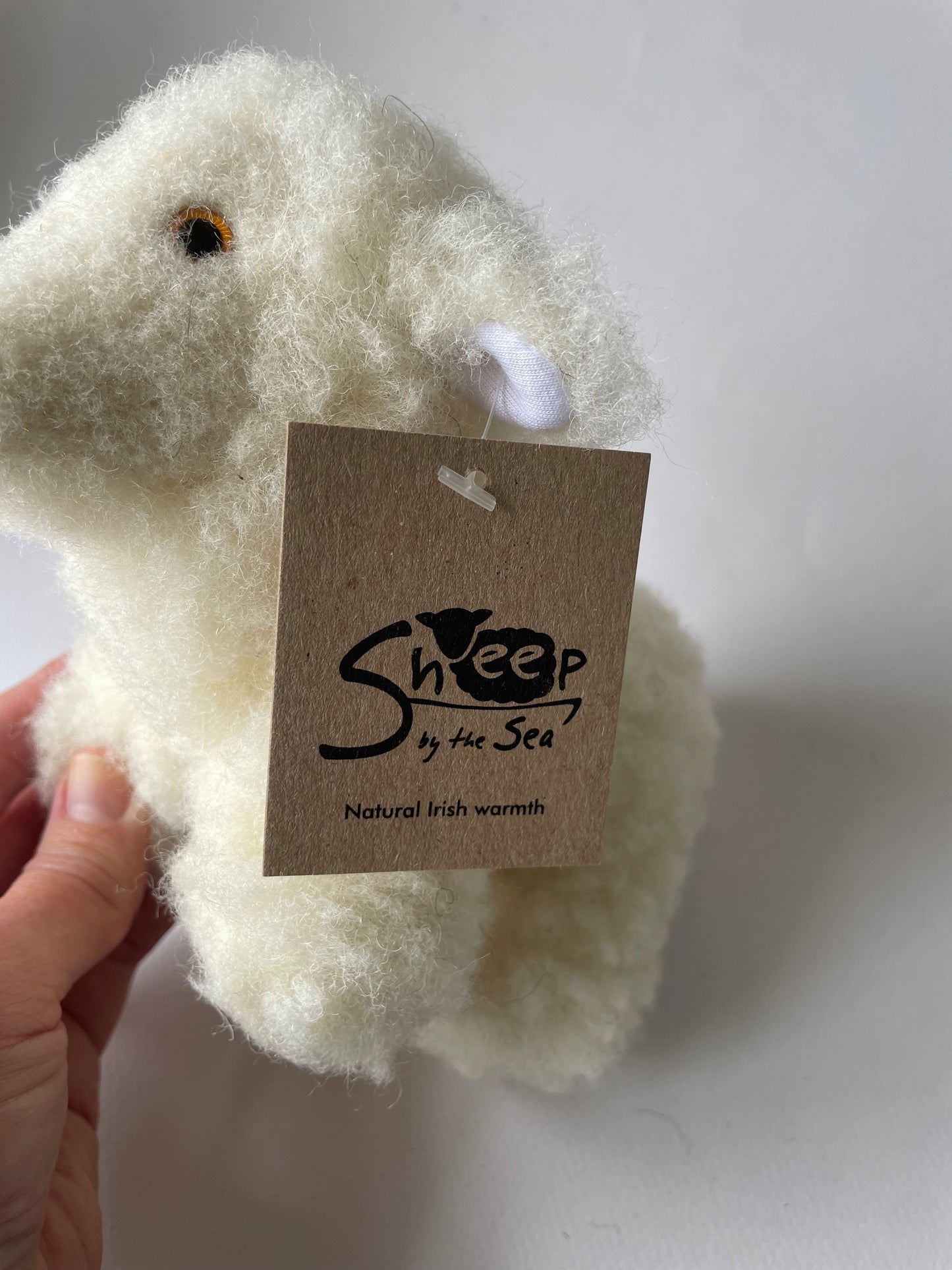 White Sheep Toy 100% Wool
