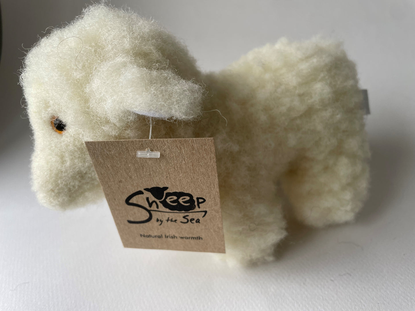 White Sheep Toy 100% Wool