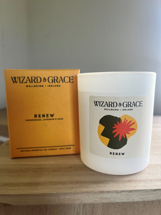 Wizard & Grace Renew Candle with Lemongrass, Lavender & Sage