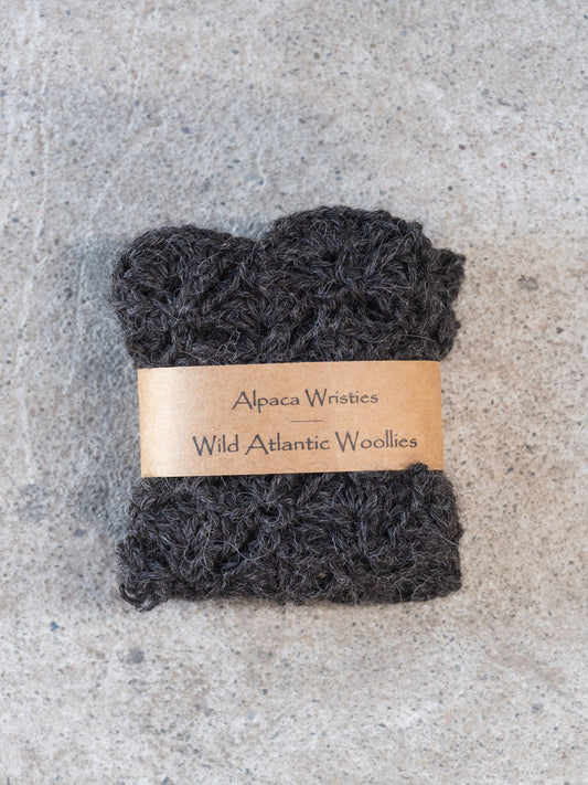 Alpaca Wristies, grey