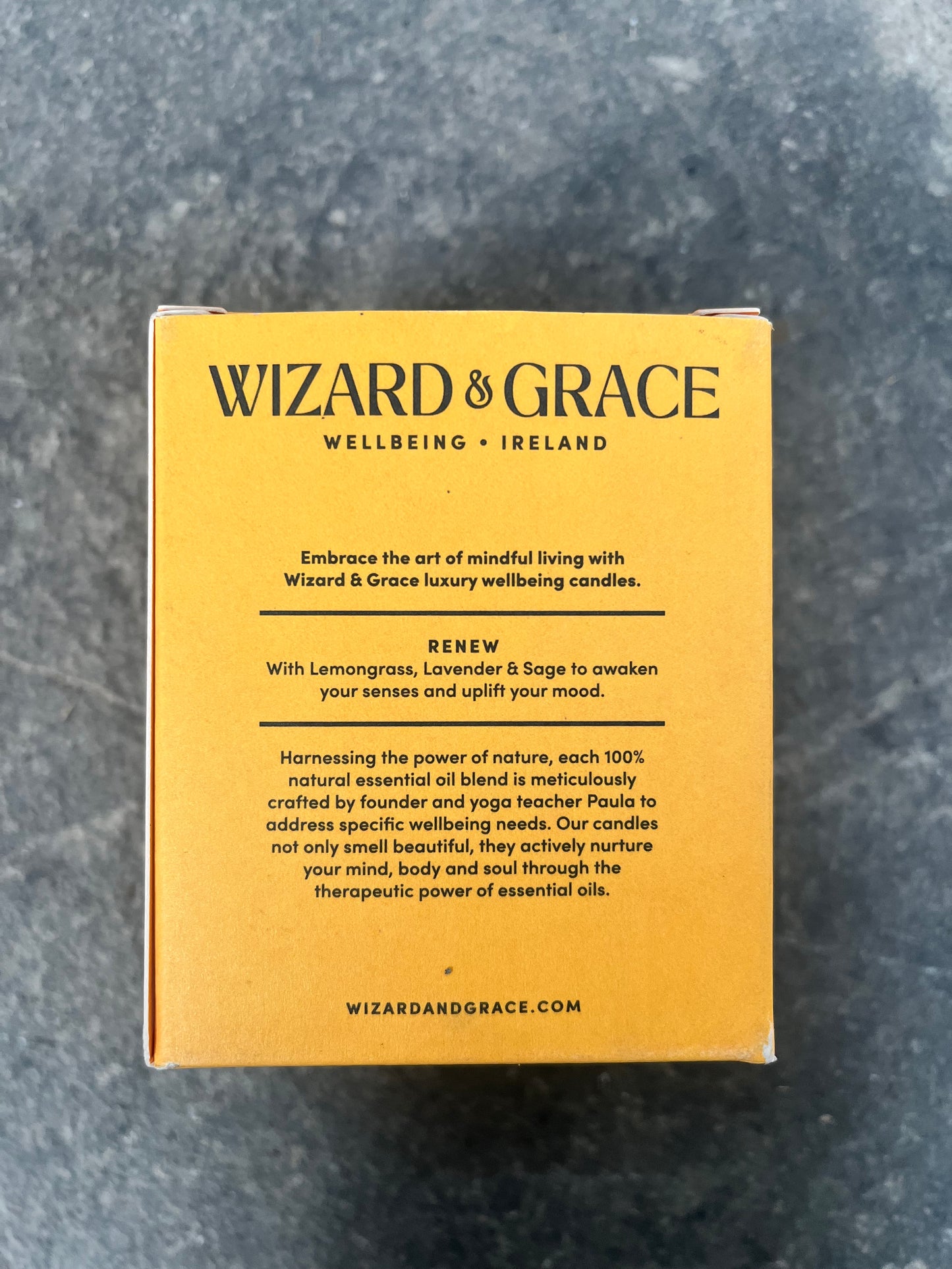 Wizard & Grace Renew Candle with Lemongrass, Lavender & Sage