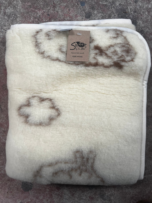 Sweet Dreams Start Here: 100% Wool Baby Blanket&nbsp;